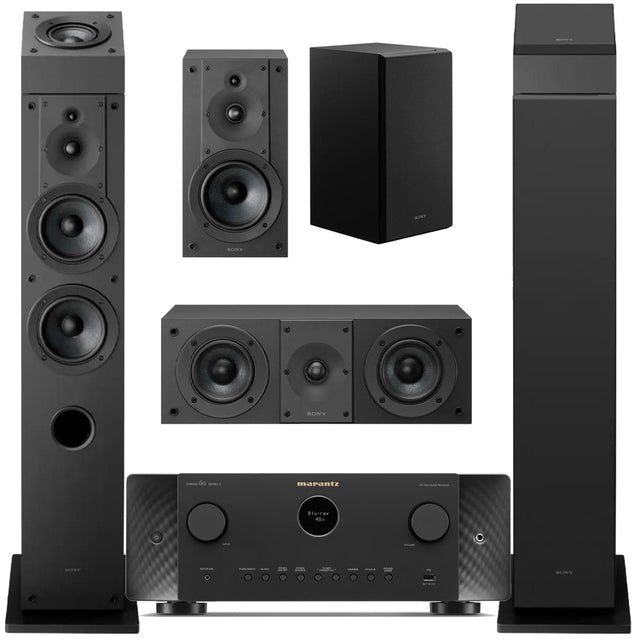 Marantz Cinema 60 Premium 7.2 Channel AV Receiver | Sony SS-CS3M2 7.0 Speaker Bundle #1