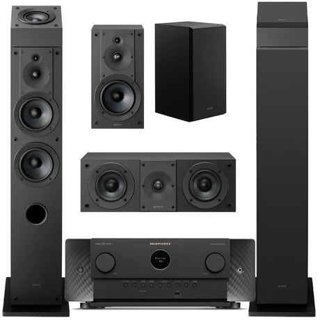 Marantz Cinema 50 9.4 Channel AV Receiver with Dolby Atmos | Sony SS-CS3M2 7.0 Speaker Bundle #1