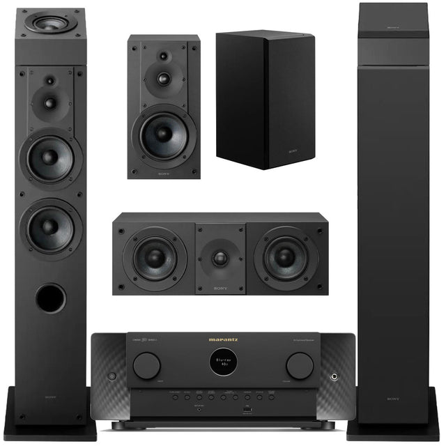 Marantz Cinema 50 9.4 Channel AV Receiver with Dolby Atmos | Sony SS-CS3M2 7.0 Speaker Bundle #1