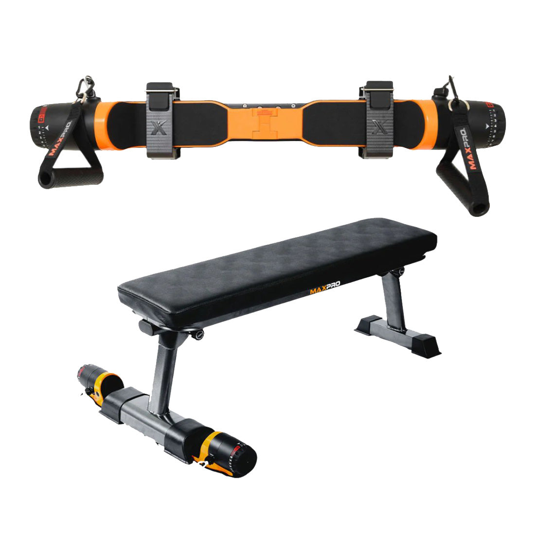 Maxpro BN068E SmartConnect Orange and Foldable Steel Bench - Gibbys Electronic S
