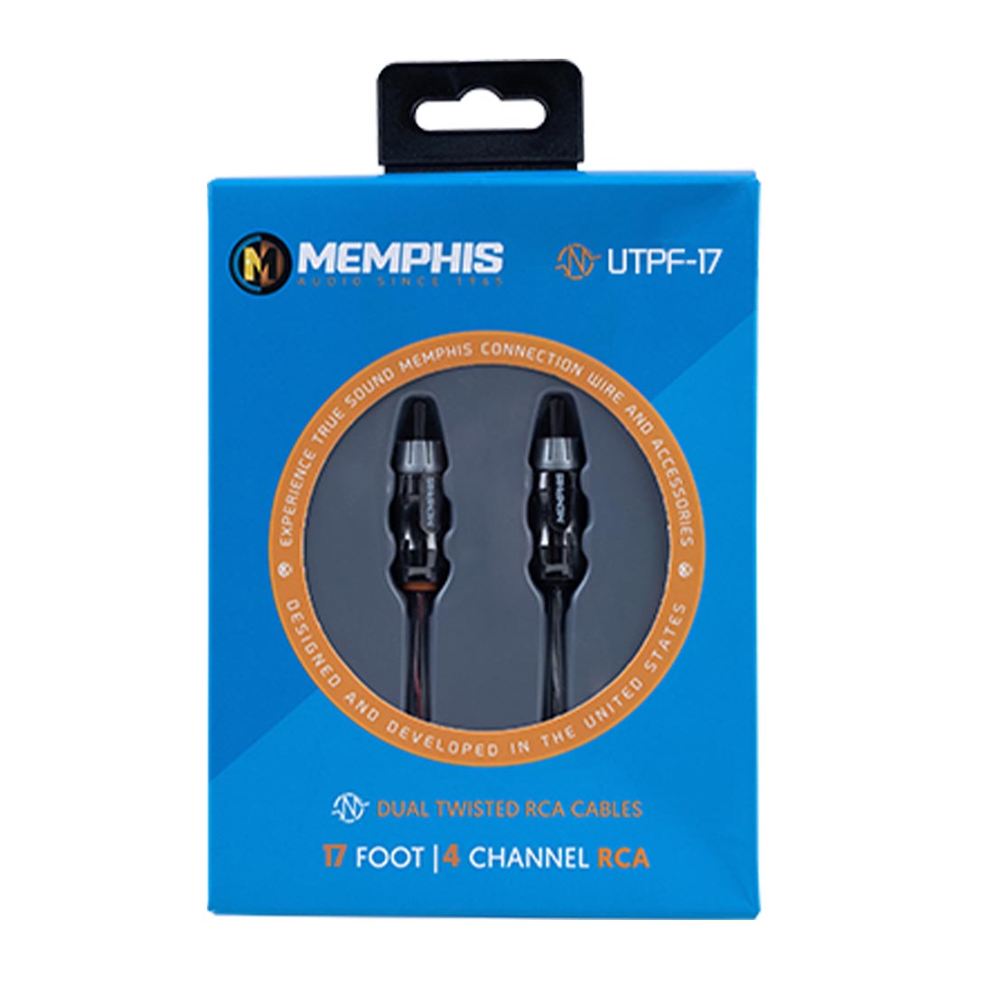 Memphis Audio UTPF-17 17-foot, 2-Channel Ultra Twisted Pair Interconnect Cables