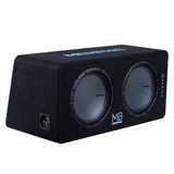 Memphis Audio MBE12D1 Dual Loaded Enclosure with 12" Subwoofers