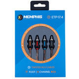 Memphis Audio ETP-17.4 17-Foot 4 -Channel Audio Interconnect Cables