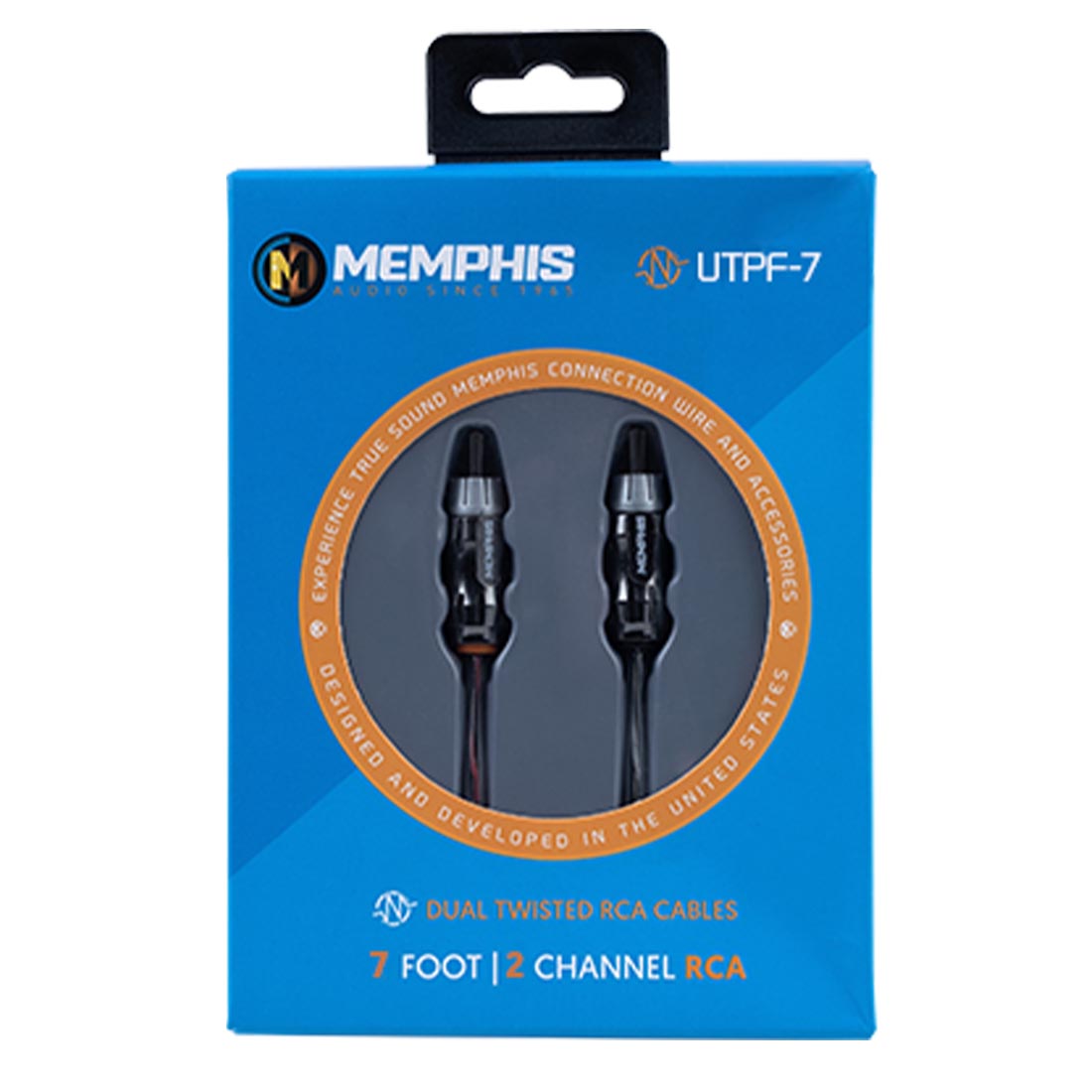 Memphis Audio UTPF-7 7-foot, 2-Channel Ultra Twisted Pair Interconnect Cables