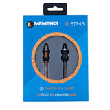 Memphis Audio ETP-1.5 1.5-Foot 2 -Channel Audio Interconnect Cables