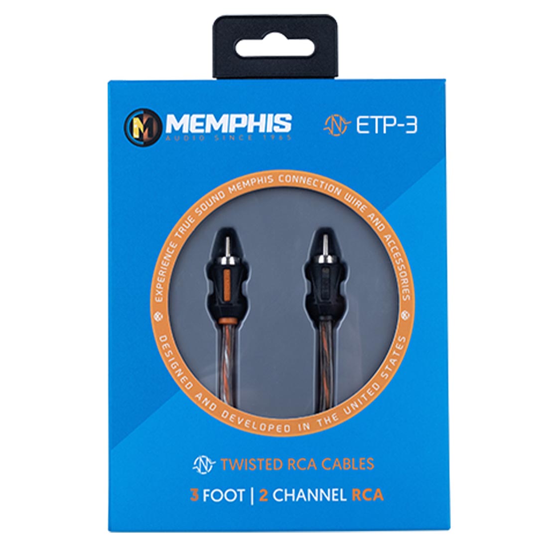 Memphis Audio ETP-3 3-Foot 2 -Channel Audio Interconnect Cables