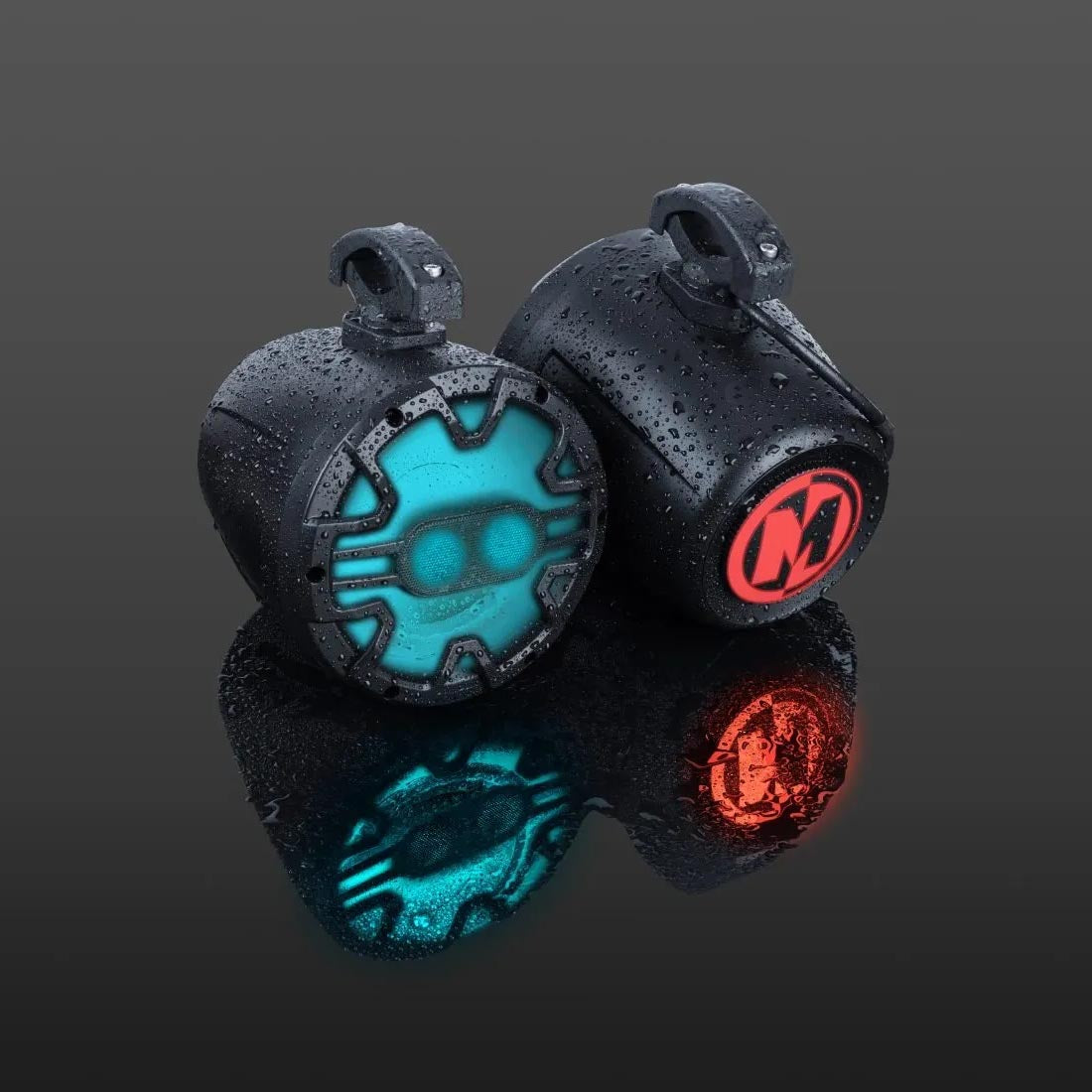 Memphis Audio MX63PS 6.5" Powersports Pod Speakers with RGB LED Lighting - Pair