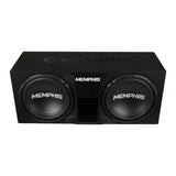 Memphis Audio SRXE12DP Dual 12" Ported Bass Package with SRX600.1V Amplifier