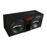 Memphis Audio SRXE12DP Dual 12" Ported Bass Package with SRX600.1V Amplifier