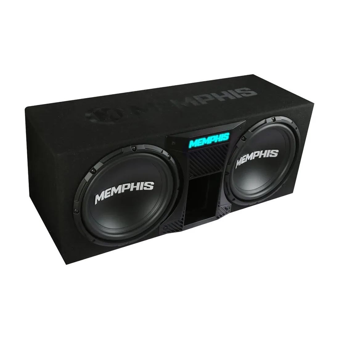 Memphis Audio SRXE12DP Dual 12" Ported Bass Package with SRX600.1V Amplifier