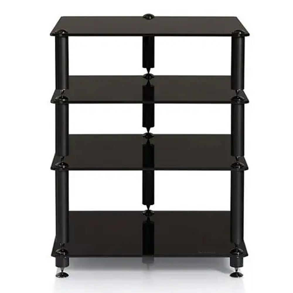 NorStone NORBER2S Bergen 2 HIFI Rack 4 Black Glass Shelves - Gibbys ...