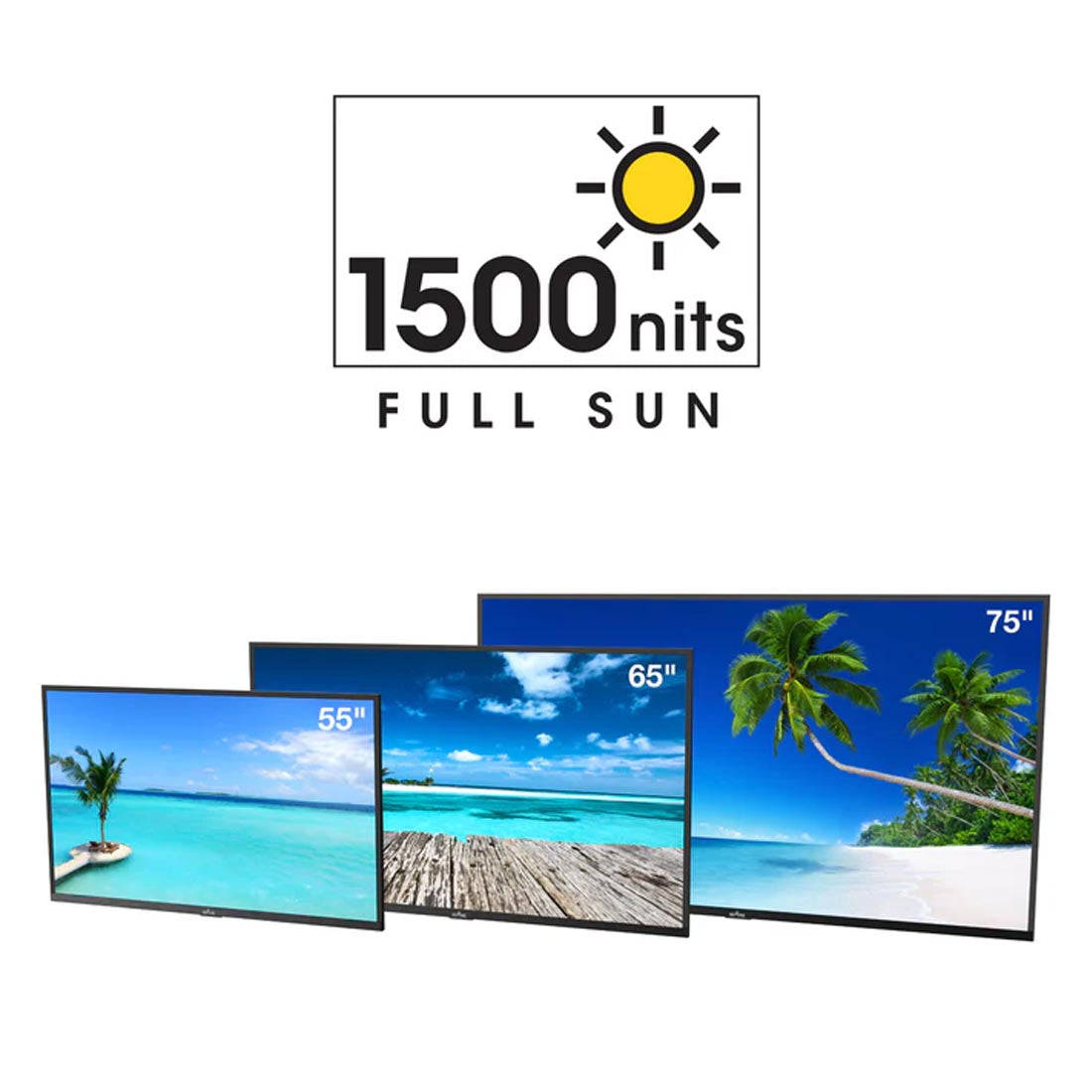 Neptune ODTV 4K Full Sun Outdoor Smart TV with Included Tilting Wall Mount