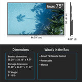 Neptune ODTV75PS1K 75" 4K Partial Sun Outdoor Smart TV with webOS Hub