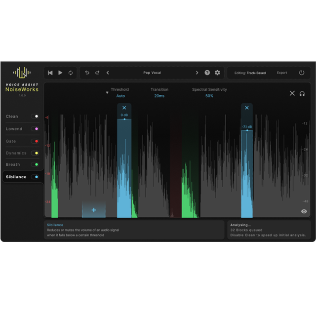 Noiseworks VoiceAssist Standard ARA Vocal & Sibilance Control