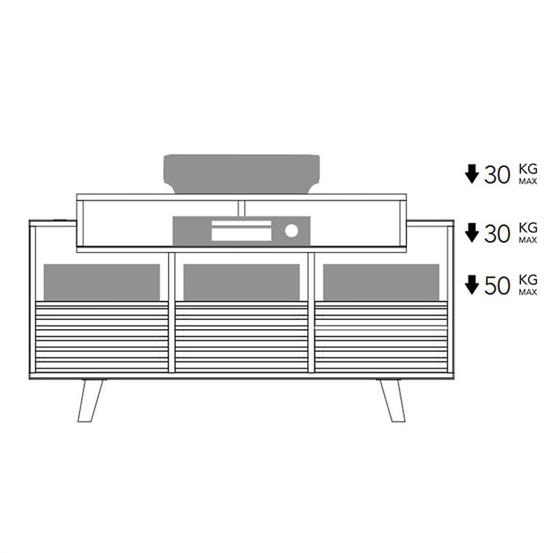 Norstone NOROSVI120ABSWN OSLO 1200 Vinyl Furniture