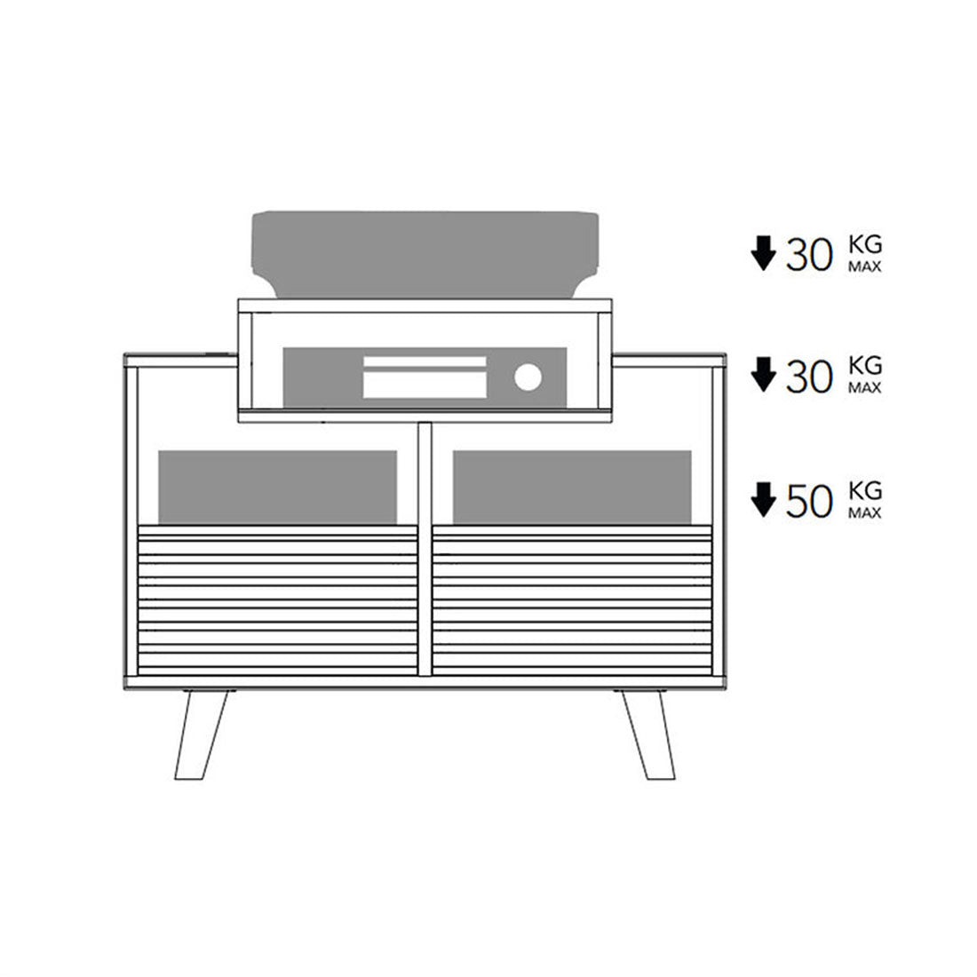 Norstone NOROSVI80ABSWN OSLO 800 Vinyl Furniture