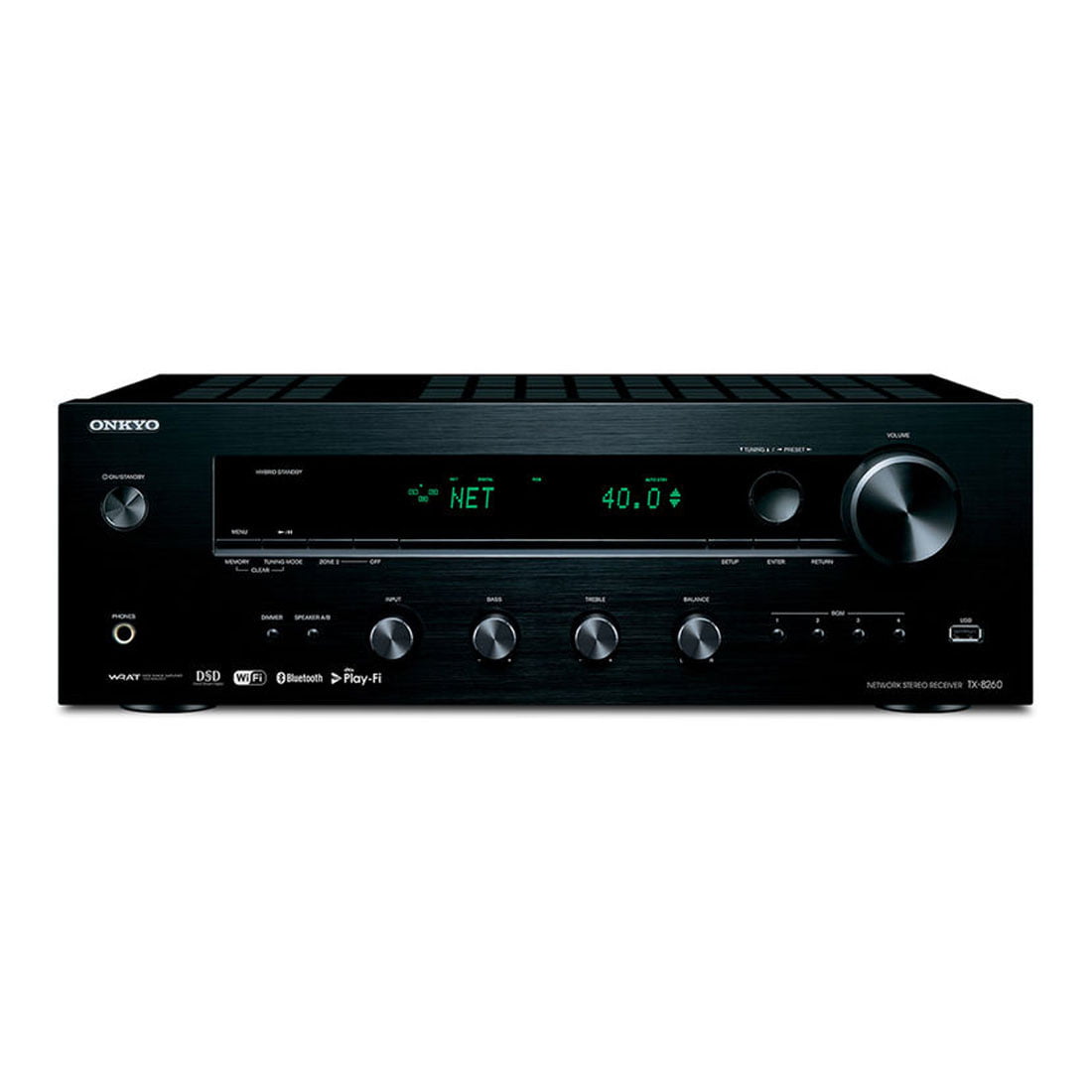 Onkyo TX-8260 Network Home Audio/Video Stereo Receiver - Black