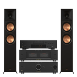 Onkyo Icon M80B Power Amplifier | Onkyo P80B Preamplifier | Klipsch RP-6000F II Floor Standing Speakers - Pair - Bundle
