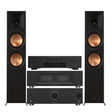 Onkyo Icon M80B Power Amplifier | Onkyo P80B Preamplifier | Onkyo C30B CD Player | Klipsch RP-5000F II Floor Standing Speakers - Pair - Bundle