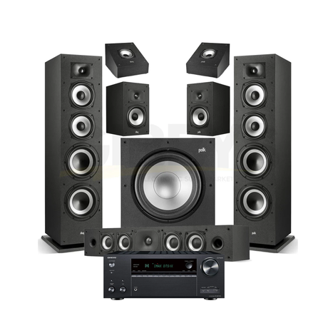 Onkyo TX-NR7100 9.2 Channel THX Certified Network A/V Receiver | Polk Audio Monitor XT70 5.1.2 Home Theater Bundle #1