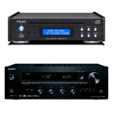 Onkyo TX-8260 Network Home Audio/Video Stereo Receiver - Black |  TEAC PD301XB Reference 300 Series CD Player/FM Tuner