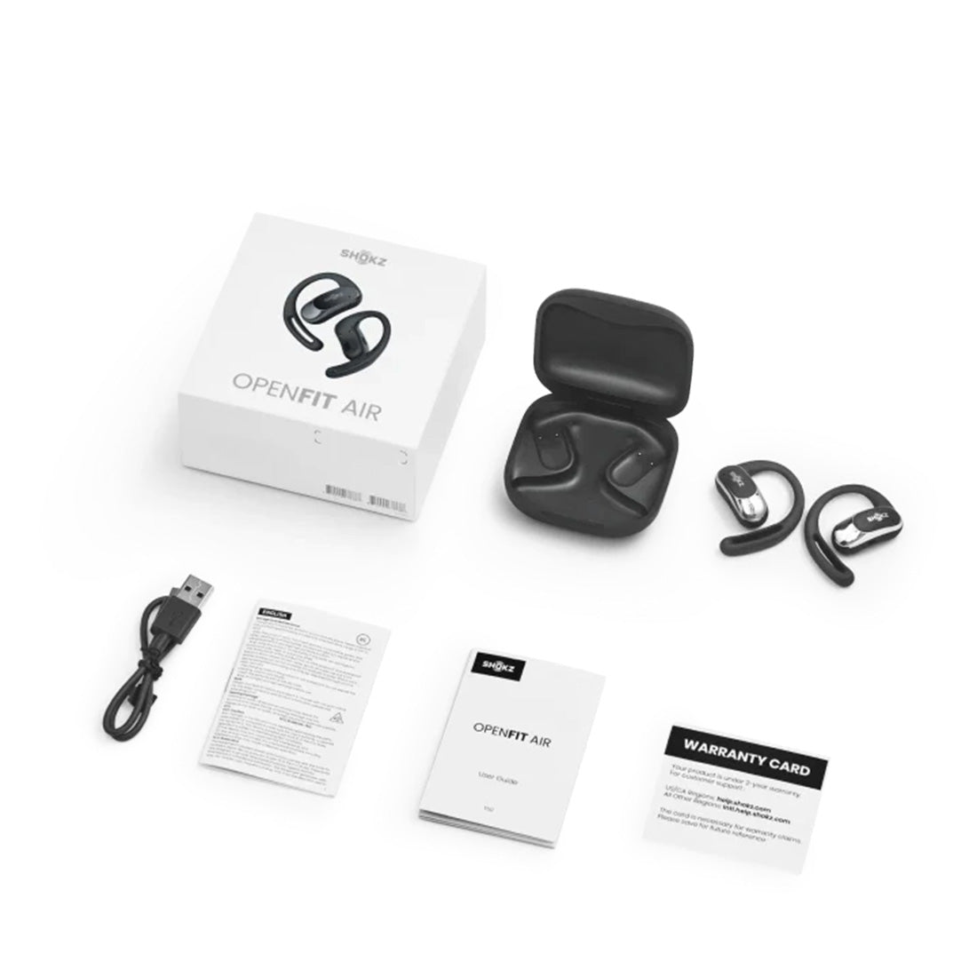 Shokz (ショックス) OpenFit Air Shop Shokz OpenFit Air - Wireless Clip-On Headphones