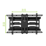 Kanto PDX680 Full Motion TV Wall Mount with 24" Extension