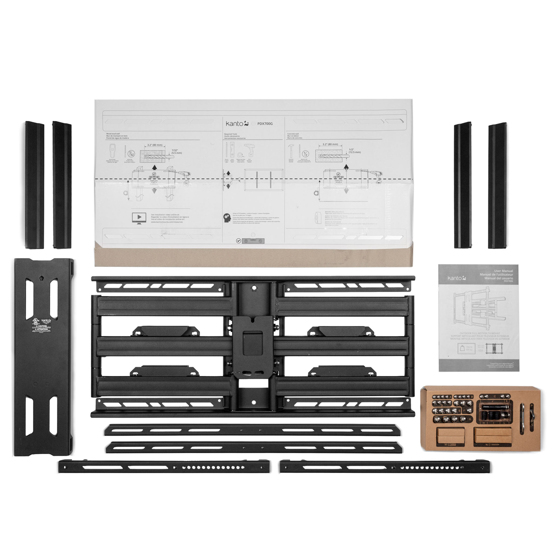 Kanto PDX700 Full Motion TV Wall Mount with 150 lb Capacity