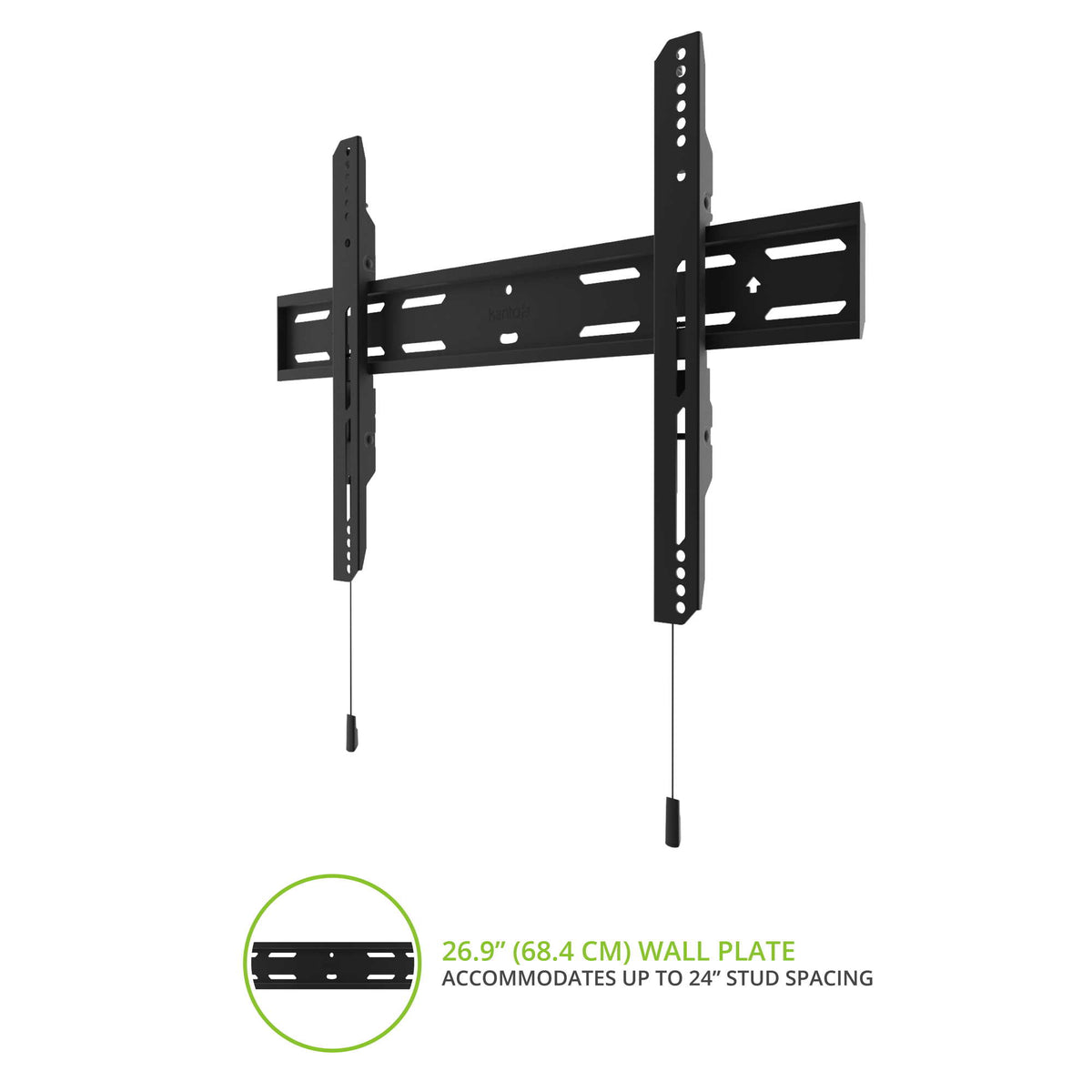 Kanto PF300 Fixed Low-Profile TV Wall Mount for 40"–100" TVs with 150 lb Capacity - Black