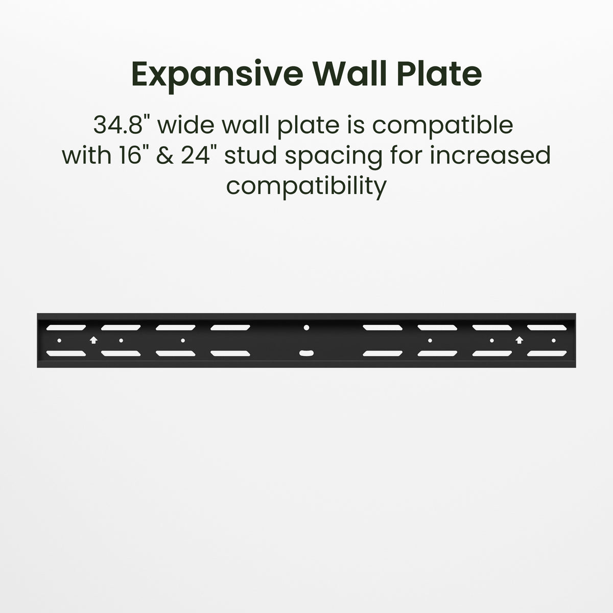 Kanto PF500 Fixed Low-Profile TV Wall Mount for 65"–120" TVs with 250 lb Capacity - Black