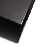 Close-up of finish on PSB SubSeries BP12 subwoofer in carbon grey