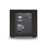 Rear I/O panel of PSB SubSeries BP12 subwoofer