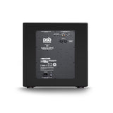Rear I/O panel of PSB SubSeries BP12 subwoofer