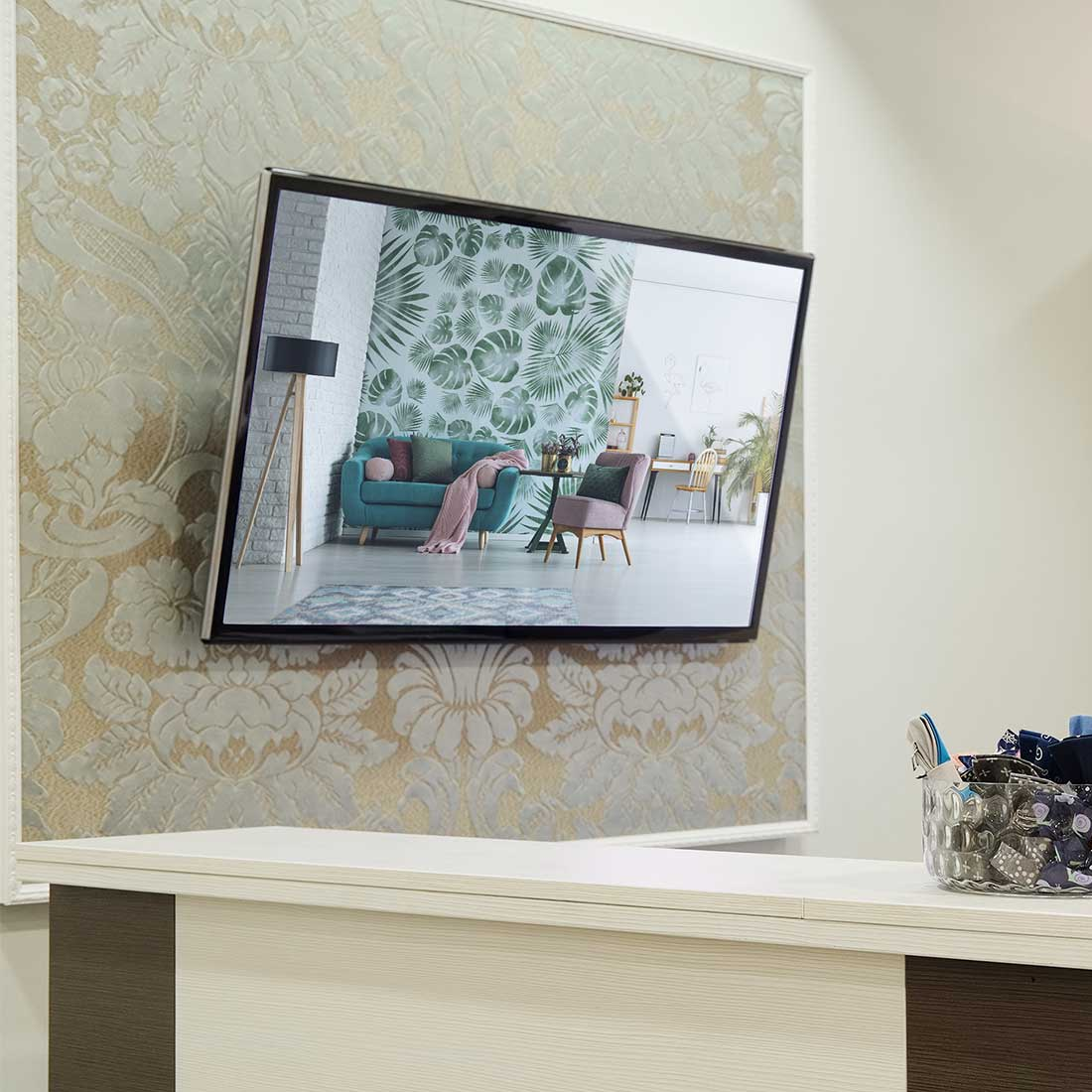 Kanto PT400 Low-Profile Tilting TV Mount with 12° Forward Tilt