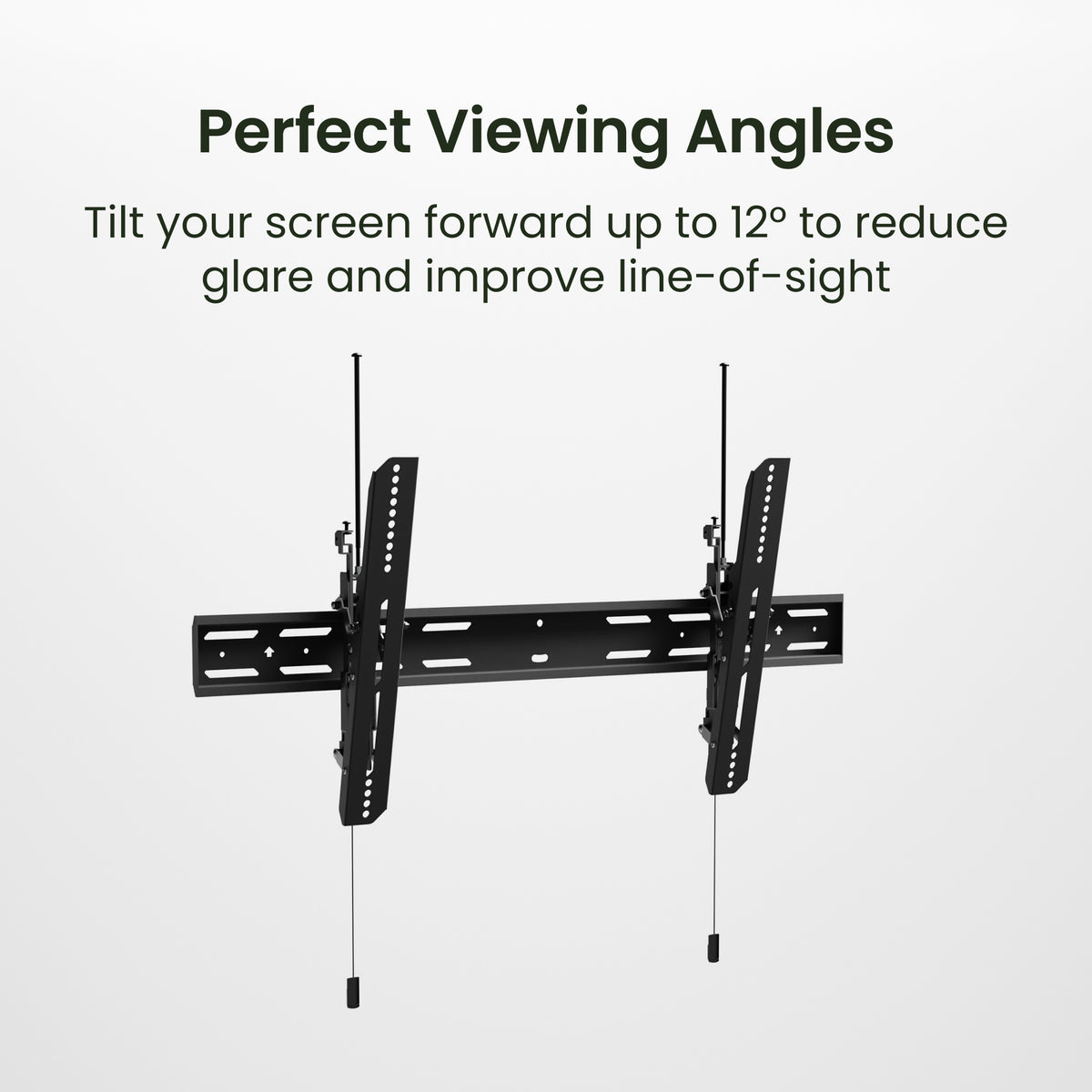 Kanto PT500 Low Profile Tilting TV Wall Mount with 250 lb Capacity - Black