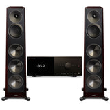 Anthem MRX 1140 8K AV Receiver | Paradigm Founder 120H Floor Standing Speaker - Midnight Cherry - Pair - Bundle