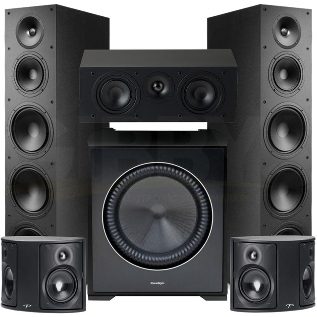 Paradigm Monitor SE 8000F 5.1 Speaker Bundle #1 Black