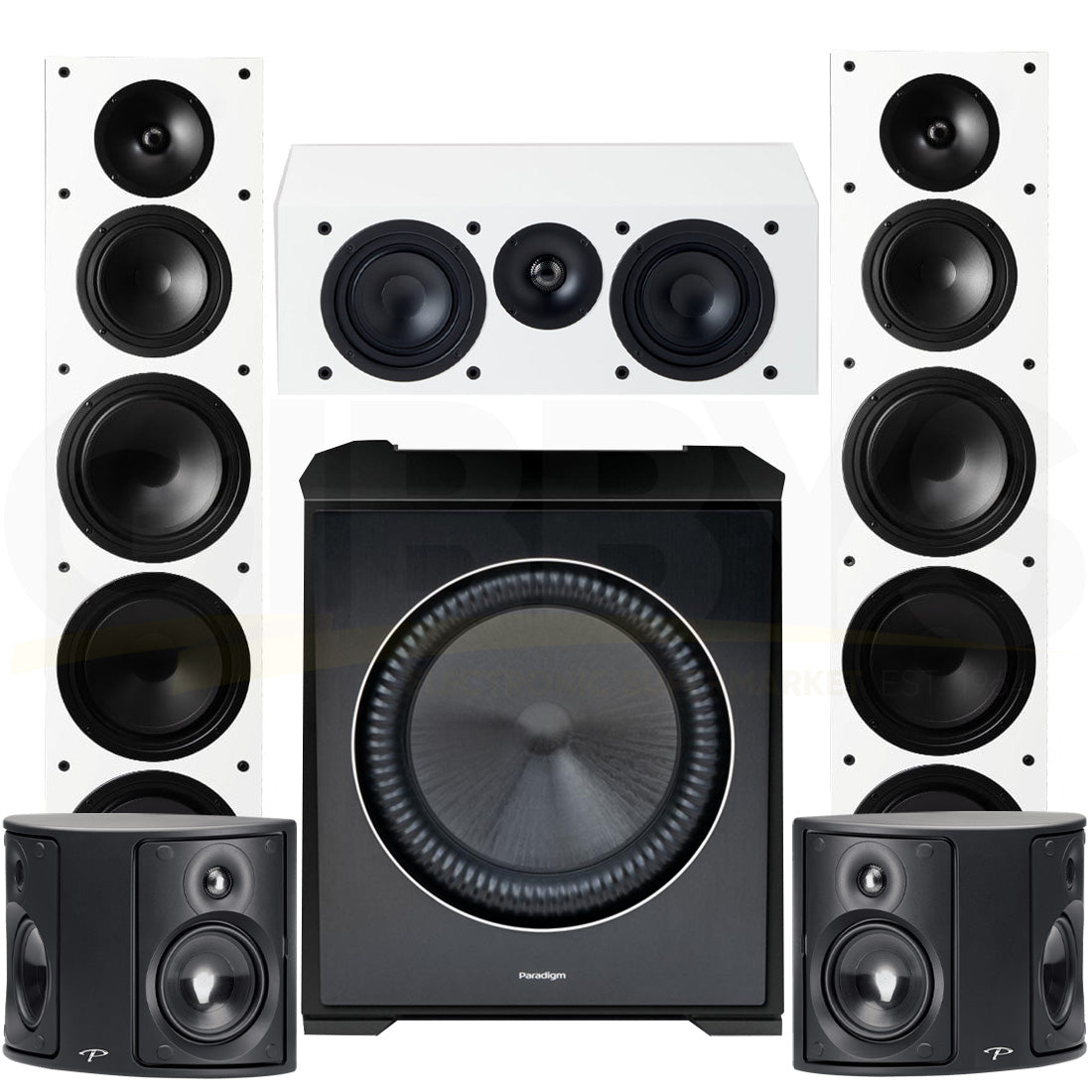 Paradigm Monitor SE 8000F 5.1 Speaker Bundle #1 White