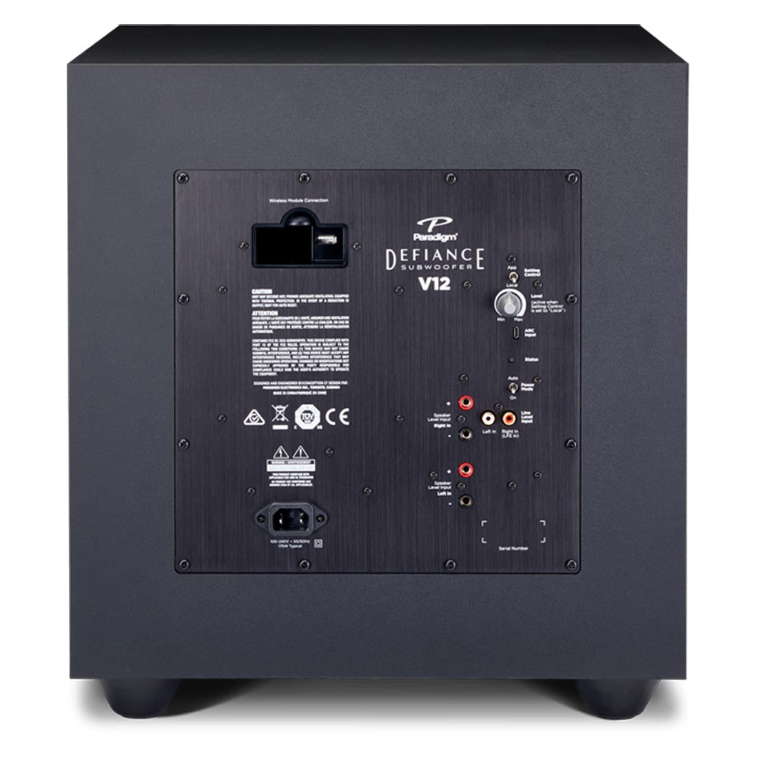 Paradigm Defiance V12 Series Subwoofer – Satin Black