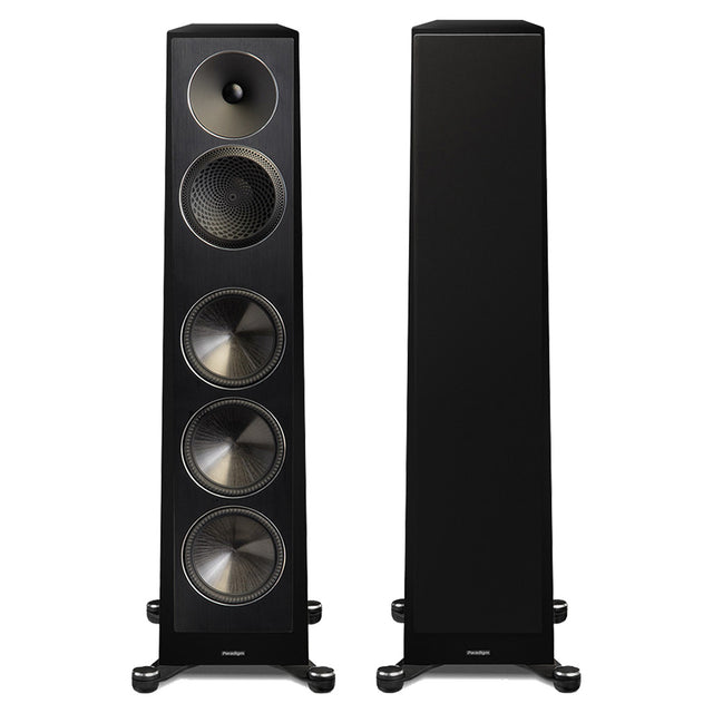 Paradigm Founder 100F 5-Driver 3 Way Floor Standing Speaker - Gloss Black - Pair