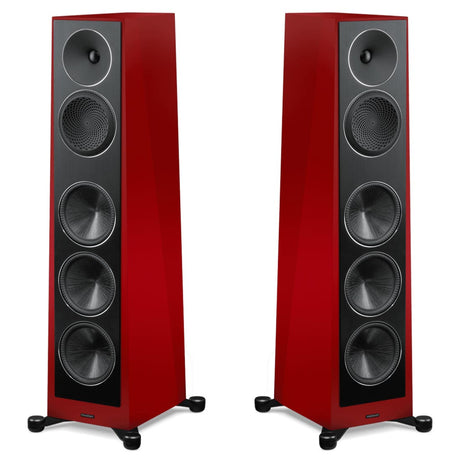 Paradigm Founder 120H 5-Driver 3 Way Hybrid Floor Standing Speaker - Ruby Frostbite - Pair
