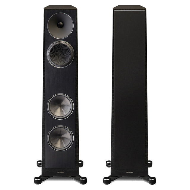 Paradigm Founder 80F 4-Driver 2.5 Way Floor Standing Speaker - Black Walnut - Pair