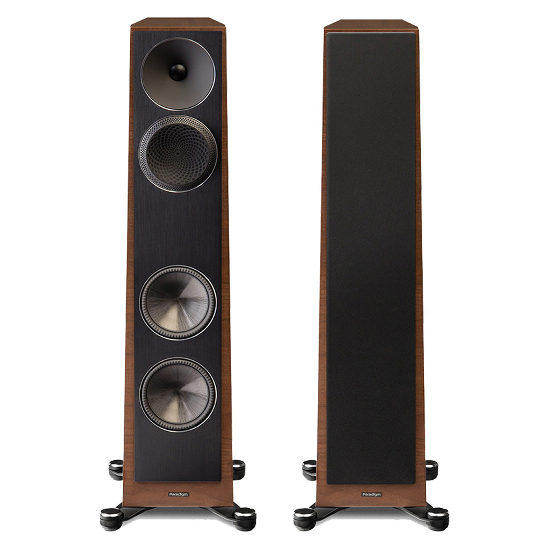 Paradigm Founder 80F 4-Driver 2.5 Way Floor Standing Speaker - Walnut - Pair