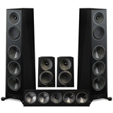 Paradigm Founder 120H Floor Standing Speakers | Founder 90C Center Channel Speaker | Paradigm Founder 40B Bookshelf Speakers - Gloss Black - Bundle