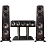 Paradigm Founder 80F Floor Standing Speaker - Pair | Founder 90C Center Channel Speaker - Midnight Cherry - Bundle