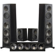 Paradigm Founder 120H Floor Standing Speakers | Founder 90C Center Channel Speaker | Paradigm Founder 40B Bookshelf Speakers - Black Walnut - Bundle