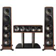 Paradigm Founder 100F Floor Standing Speaker - Pair | Founder 90C Center Channel Speaker - Walnut - Bundle