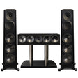 Paradigm Founder 100F Floor Standing Speaker - Pair | Founder 90C Center Channel Speaker - Black Walnut - Bundle