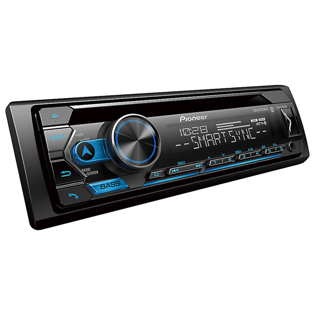 Pioneer DEH-S4220BT Single-DIN CD Receiver with Smart Sync App Compatibility