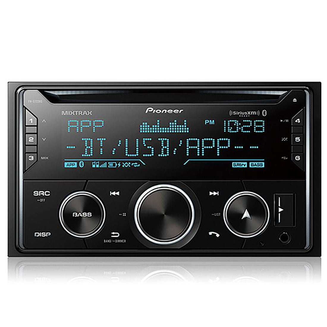 Pioneer MVH-S622BS Double-Din Digital Media Receiver Built-in Bluetooth (does not play CDs)